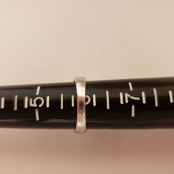 CZ  Princess Baguette Cut Sterling Silver Ring - Picture 4 of 8